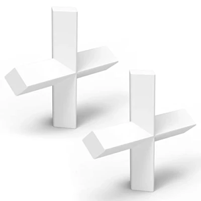 Afbeelding van stonylab magneetroerder, kruisvorm, 2 stuks, 50 x 10 mm, PTFE coating, roerstaaf, wit, roerstaaf