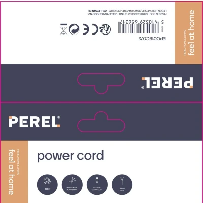 Afbeelding van Voedingskabel Zwart Cee 7/16 Eurostekker + Uiteinden L=1.8 M H03Vvh2 F 2G0.75 mm