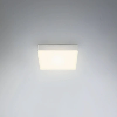 Afbeelding van Flame LED plafondlamp, 15,7 x cm, zilver