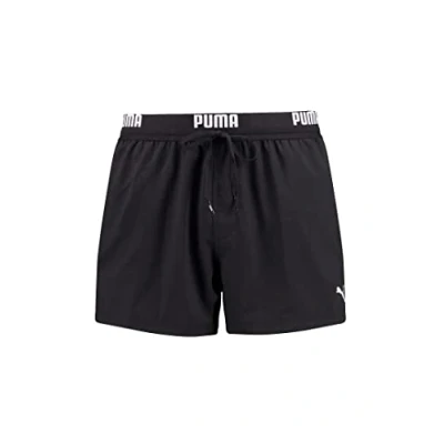 Image de PUMA Short de bain court avec logo pour homme (lot 1), Noir, XL