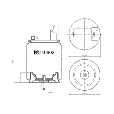 Afbeelding van Febi Bilstein Veerbalg 40602