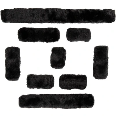 Afbeelding van Premiere Halsterbontjes Artificial Fur Set Zwart Full