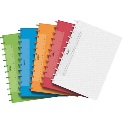 Afbeelding van Schrift Adoc A4 ruit 4x8mm 144blz 90gr PP assorti