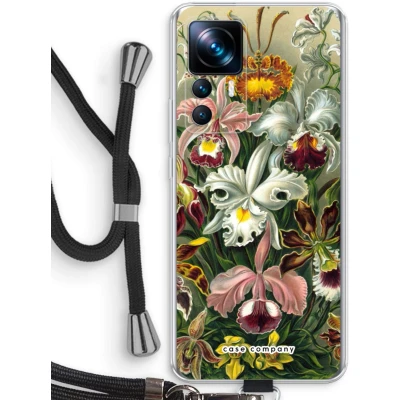 Afbeelding van Case Company® hoesje met Koord geschikt voor Xiaomi 12T Pro Haeckel Orchidae Telefoonhoesje Zwart Bescherming aan alle Kanten en Over de Schermrand