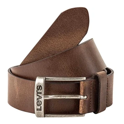 Image de Levis New Duncan Leather Belt en Dark Marron 226927 29 [36&quot; 90cm]