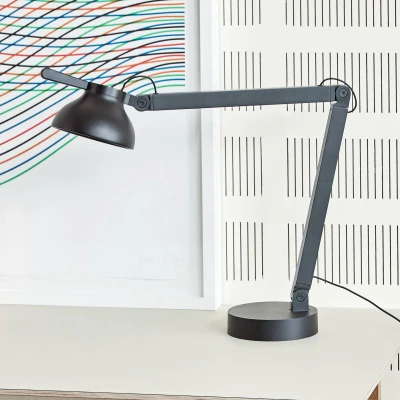 Afbeelding van HAY PC Double arm LED bureaulamp, zwart