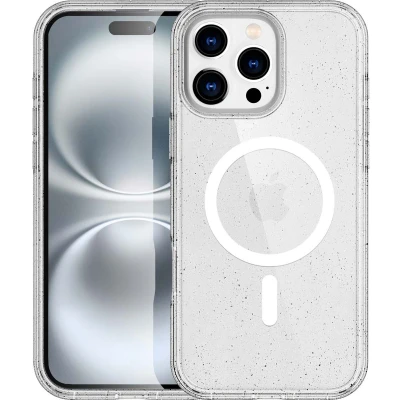 Afbeelding van imoshion Hoesje Geschikt voor iPhone 16 Pro Max Sparkle Backcover MagSafe Transparant