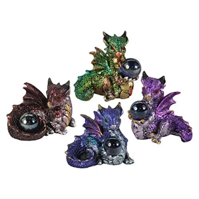 Image de Hatchling Treasures Dragons ensemble de quatre