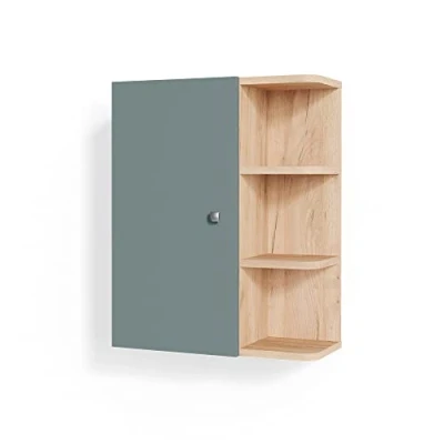 Afbeelding van Vicco Badkamerkast Fynn, Groen/Bruin, 47.2 x 59.2 cm
