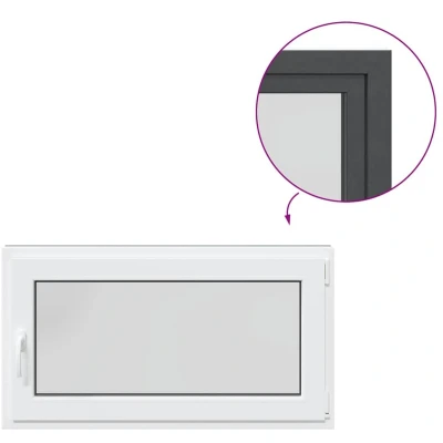 Afbeelding van vidaXL Kelderraam RISOR 110x60 cm draaikiep draai DIN rechts antraciet