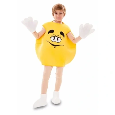 Afbeelding van M&amp;M kostuum geel kind