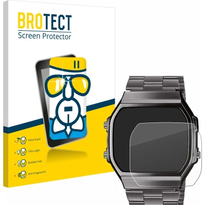 Afbeelding van BROTECT Screenprotector voor Casio A168WEGG 1BEF Folie Beschermfolie Beschermglas transparant