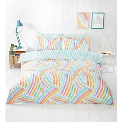 Afbeelding van So Soft dekbedovertrek Art microvezel lits jumeaux 230x220 cm 50x75 kussenslopen