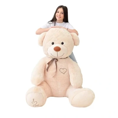 Afbeelding van Odolplusz Zachte teddybeer XXL 190 cm verjaardagscadeau kerstcadeau baby kind meisje bruin