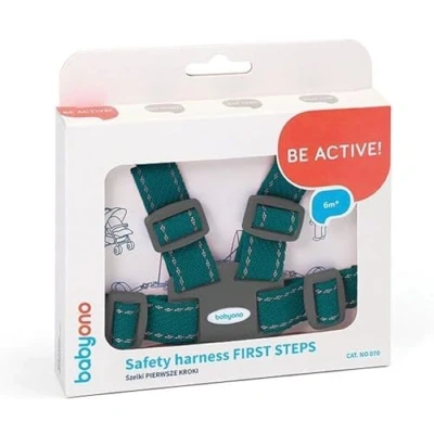 Afbeelding van Baby Ono First Steps Groen Kinderstoel Tuigje met Looplijn 070/03