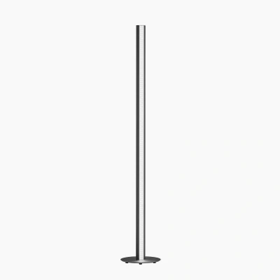 Afbeelding van Fischer &amp; Honsel Vloerlamp Beat TW 1x LED 41 W (incl.) Mat Zwarte Zandgrond en Nikkelkleurig Satijn Acrylglas in Wit
