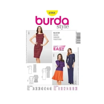 Afbeelding van Burda Naaipatroon 6988 Jurk in variaties
