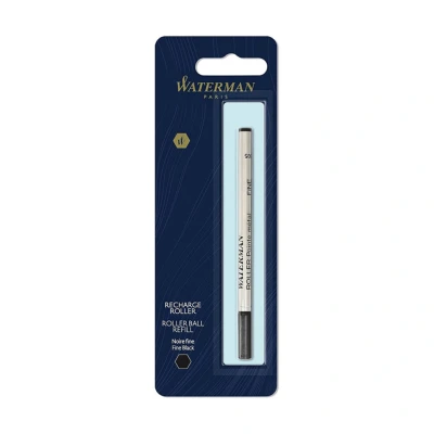 Afbeelding van Rollerpenvulling Waterman zwart fijn op blister