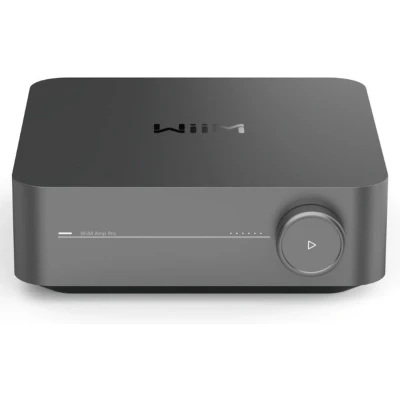 Afbeelding van WiiM Amp Pro: Multiroom Streaming Amplifier Compatibel met Chromecast, Alexa HDMI, spraakbesturing Stream vanaf Spotify, Amazon Music, Tidal en meer Donkergrijs