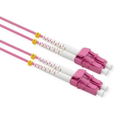 Afbeelding van VALUE F.O. Kabel 50/125µm OM4, LC/LC, low Loss connector , violet, 15 m
