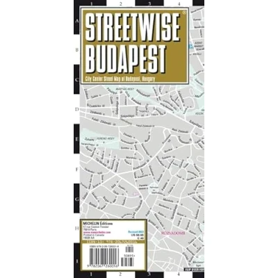 Afbeelding van Streetwise Budapest Map Laminated City Center Street of Budapest, Hungary