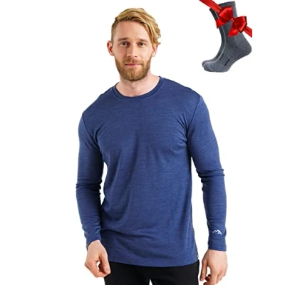 Afbeelding van Merino.tech Merino Basic Tricot: 100% merinowol voor heren, licht, middelzwaar, zwaar, 165 Indigo Night