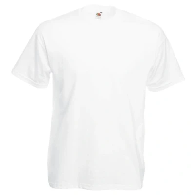 Afbeelding van Fruit Of The Loom Heren Valueweight T shirt met korte mouwen (Wit)