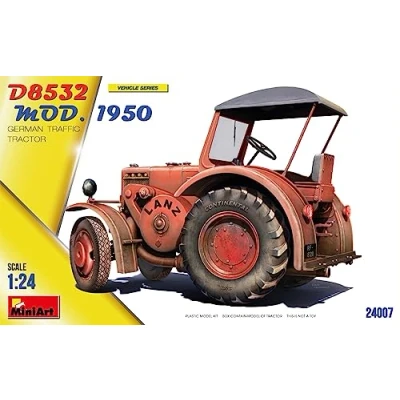 Afbeelding van 1:24 MiniArt 24007 German Traffic Tractor D8532 Mod.1950 Plastic Modelbouwpakket