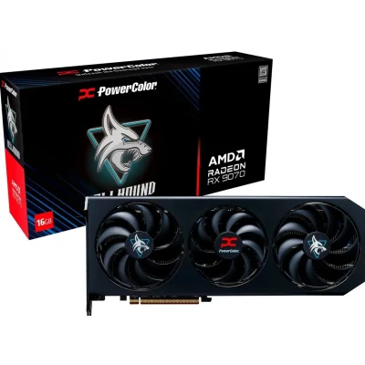 Afbeelding van Powercolor Hellhound AMD Radeon RX 9070 Videokaart 16 GB GDDR6 PCI Express 5.0 x16 1x HDMI, 3x DisplayPort