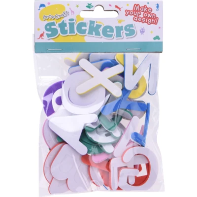 Afbeelding van Stickers foam letters of cijfers