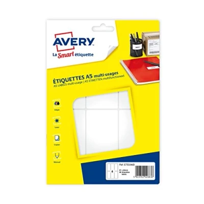 Afbeelding van AVERY Box met 96 zelfklevende etiketten, formaat 97 x 46 mm