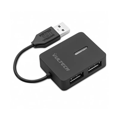 Afbeelding van Vultech HU 04USB2 interface hub USB 2.0 480 Mbit/s Zwart