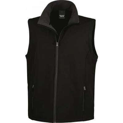 Afbeelding van Result Core Printable Softshell Bodywarmer R232M Black /