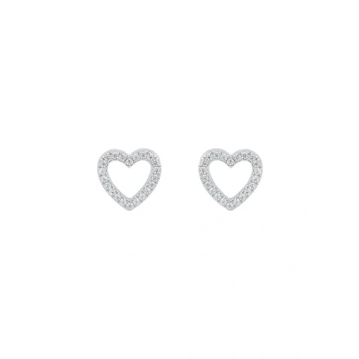 Afbeelding van s.Oliver 2017259 Damesoorbellen 925 Sterling zilver met synthetische zirkonia 0,9 cm, 925, zilver, zirkonia,