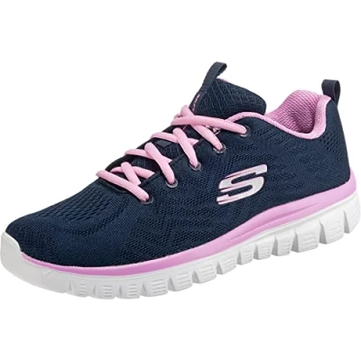 Image de Skechers Femme Baskets Graceful Get Connected, Navy, 41 EU