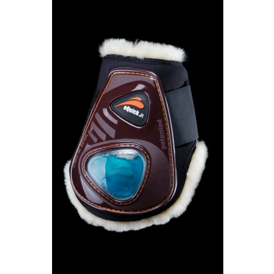 Image de eQuick Protège Boulets eShock Rear Velcro Fluffy Noir Full