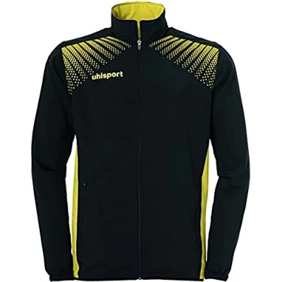 Afbeelding van uhlsport 100516108 kinderjas, zwart/limoengeel, maat XXS (fabrieksmaat: 152)