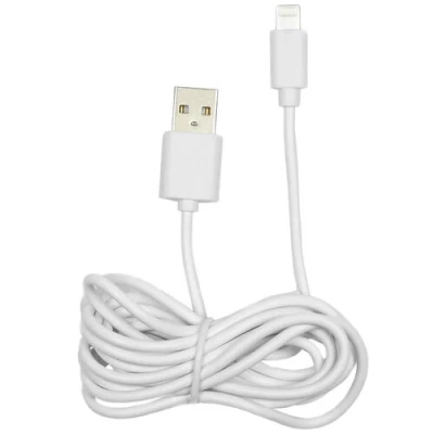 Afbeelding van Benson Mobiele Oplader USB naar Lightning Kabel 1 meter Wit