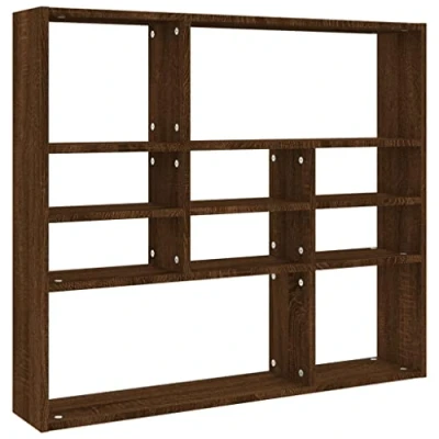 Afbeelding van vidaXL Wandrek, eiken, bruin, 90 x 16 78 cm, bewerkt hout