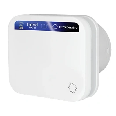 Afbeelding van Turbionaire TREND 100 SL Afzuigkap, Ventilatie voor Badkamer, Keuken, Wand/Plafond, LED Voorkant 7 W 5000 K, Diameter mm, 35 Pa, Terugslagklep, Stil 33 dB, IPX4