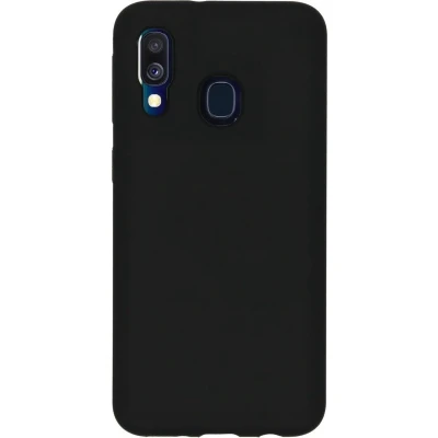Afbeelding van Accezz Hoesje Geschikt voor Samsung Galaxy A40 Siliconen Liquid Silicone Backcover Zwart