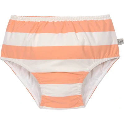 Afbeelding van Lässig Zwembroekje met luier Splash &amp; Fun Block Stripes milky/peach, 19 24 mnd. Maat 92