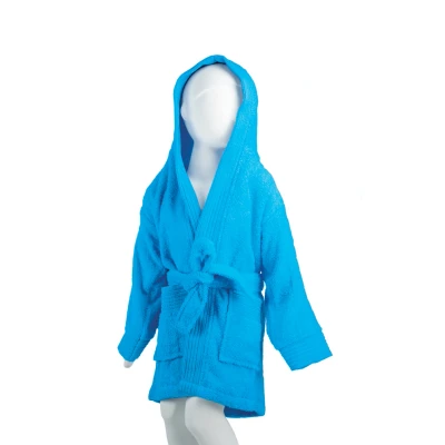 Afbeelding van The One Kinder Badjas 340 gram Turquoise 134/146