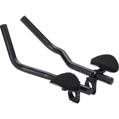 Afbeelding van BBB Cycling AeroBase Race Ligstuur Verstelbaar Aluminium Opzetstuur met Armsteun Zwart 25.4 31.8mm BHB 52