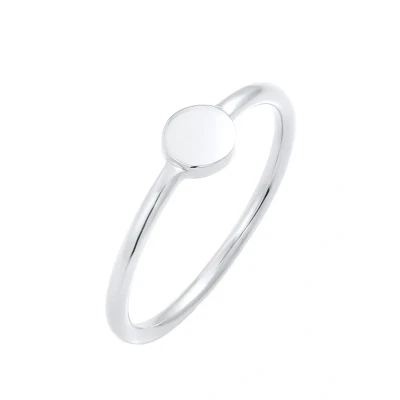 Afbeelding van Elli Basic Design Ring, Dames, Maat: 56, Silberfarben