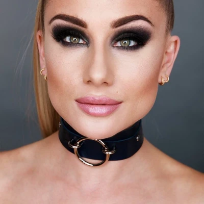 Afbeelding van O Ring Front Collar Black/Silver