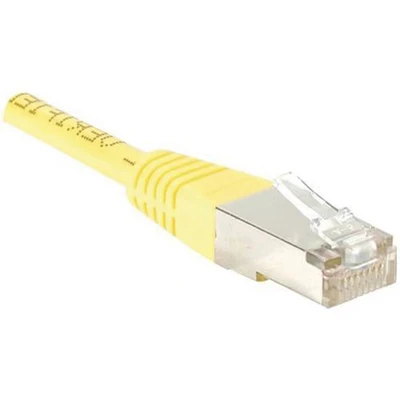 Image de Cordon RJ45 catégorie 6 F/UTP jaune 0,5 m