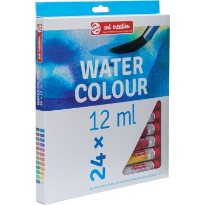 Afbeelding van Talens Art Creation Aquarelverf Tube Van 12 Ml, Set 24 Tubes In Geassorteerde Kleuren Acrylverf