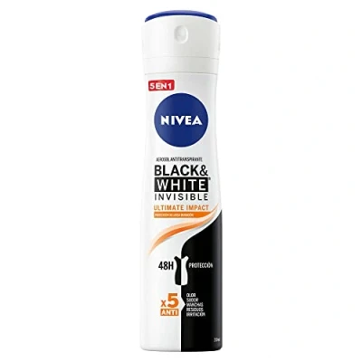 Afbeelding van Nivea Black &amp; White Invisible Ultimate Impact Antiperspirant ve spreji