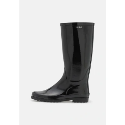 Afbeelding van Aigle Eliosa Regenlaarzen, Dames, Maat: 38, Noir Natuurrubber